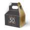 50th Birthday black and gold simple elegant modern