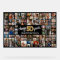 50th Birthday Black Gold 100 Photo Collage
