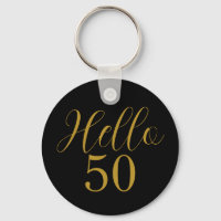 50th Birthday Black Gold Birthday