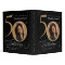 50th Birthday Black Gold Calligraphy Elegant Photo