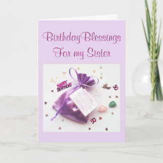 50th Birthday Blessings Birthday Card for a Sister