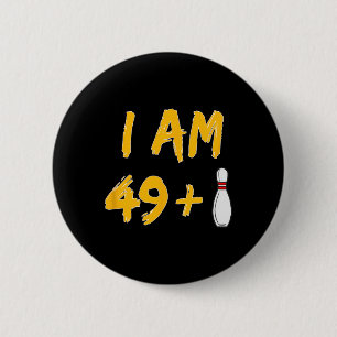 50th Birthday Bowling Shirt Funny Bowler Party Gif 2 Inch Round Button