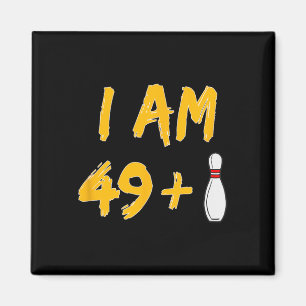 50th Birthday Bowling Shirt Funny Bowler Party Gif Magnet