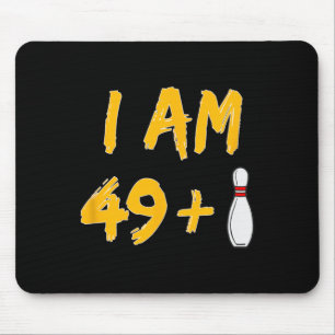 50th Birthday Bowling Shirt Funny Bowler Party Gif Mouse Pad