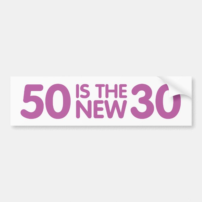 50th birthday bumper sticker (Front)