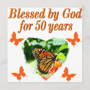 50TH BIRTHDAY BUTTERFLY CARD