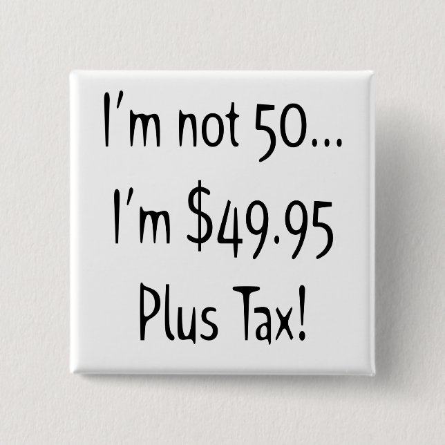 50th Birthday Button (Front)