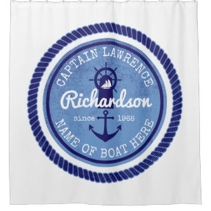 50th Birthday Captain Nautical Rope Anchor Helm