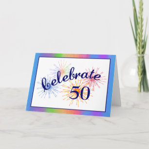 50th Birthday Celebration Card