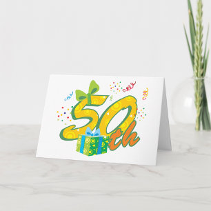 50th Birthday Celebration Greeting Cards