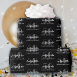 50th Birthday Chic Black and White Custom Wrapping Paper<br><div class="desc">This chic,  black and white,  customizable gift wrap is perfect for a 50th Birthday,  or any other milestone birthday... just customize the text and year for the most uniquely personalized gift decoration imaginable.</div>