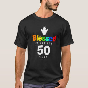 50th Birthday Christian Blessed By God For 50 Year T-Shirt