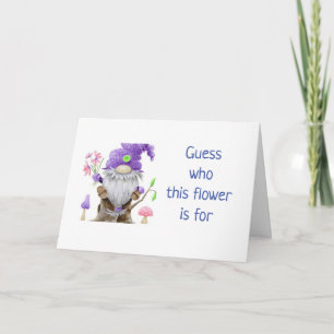 ***50th BIRTHDAY*** COMICAL GNOME Card