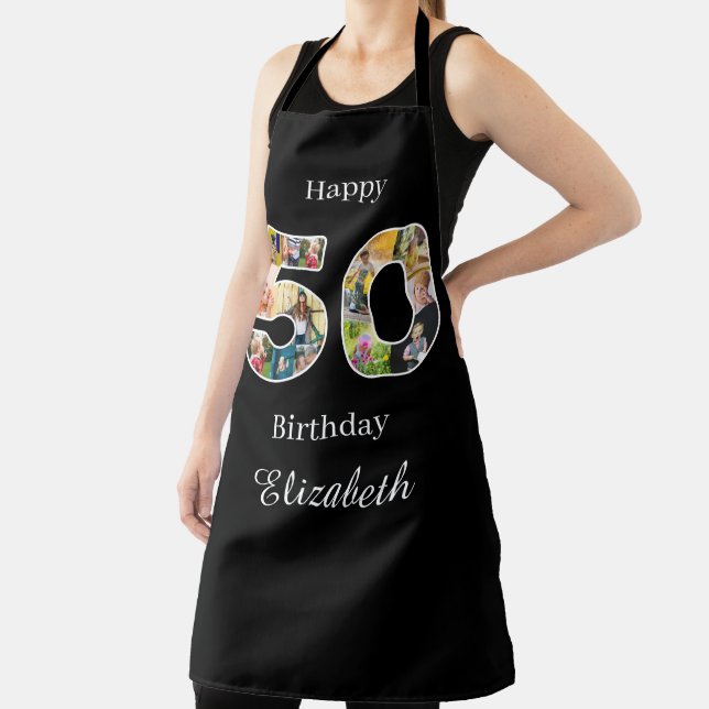 50th Birthday Create Your Own Multi Photo Apron (Insitu)