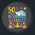 50th Birthday Cruise B-Day Party Circle Magnet<br><div class="desc">50th Birthday Cruise B-Day Party Funny design Gift Classic Circle Magnet Classic Collection.</div>
