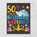 50th Birthday Cruise B-Day Party Postcard<br><div class="desc">50th Birthday Cruise B-Day Party Funny design Gift Classic Standard Postcard Classic Collection.</div>