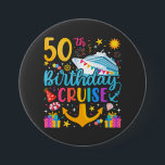 50th Birthday Cruise B-Day Party Round 3 Inch Round Button<br><div class="desc">50th Birthday Cruise B-Day Party Funny design Gift Classic Round Button Classic Collection.</div>