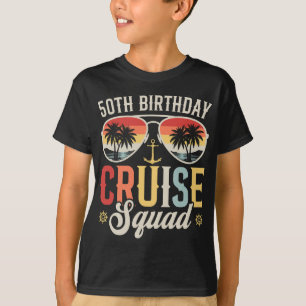 50TH Birthday Cruise Squad Family Matching Boy T-Shirt