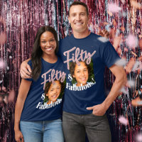 50th birthday fifty and fabulous glitter art photo