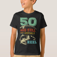 50th Birthday Fishing Turning 50 Fisherman Mens Pu