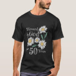 50th Birthday Flower Decor Blessed By God For 50 Y T-Shirt<br><div class="desc">50th Birthday Flower Decor Blessed By God For 50 Years Old</div>