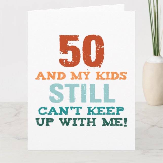 50th Birthday For Parents Card (Front)