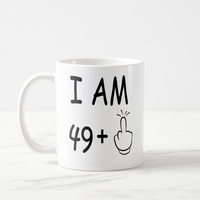 50th Birthday, Funny Birthday Coffee Mug (Left)