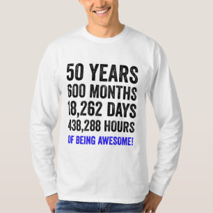 50th Birthday // Funny Men’s Birthday Countdown T-Shirt