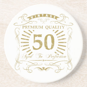 50th Birthday Gag Gift Coaster