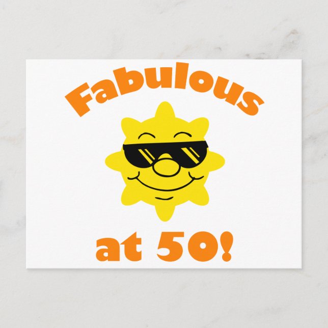 50th Birthday Gag Gift Postcard (Front)