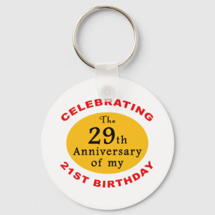 50th Birthday Gag Gifts Keychain