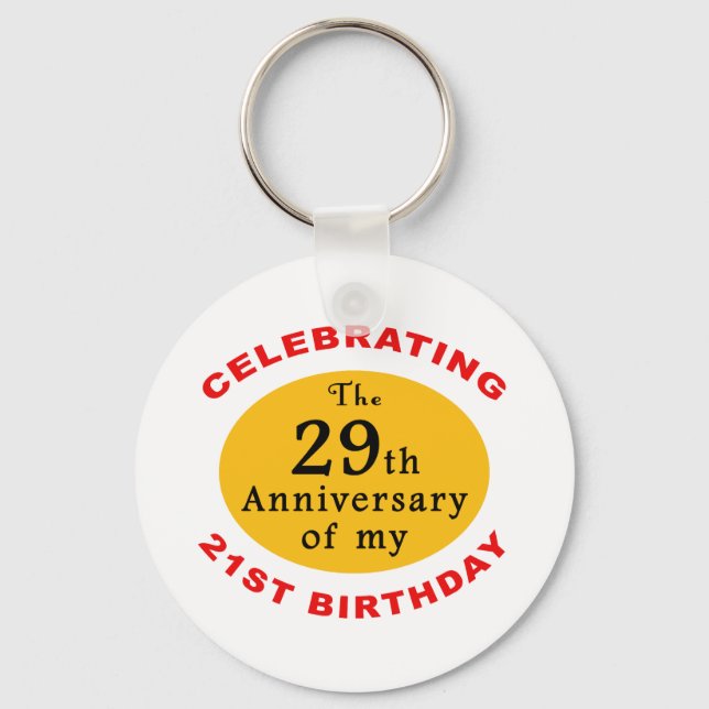 50th Birthday Gag Gifts Keychain (Front)