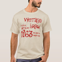 50th Birthday Gift 1963 Vintage Brew Red G213
