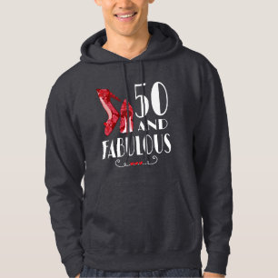 50th Birthday Gift Im 50 And Fabulous Gift Hoodie