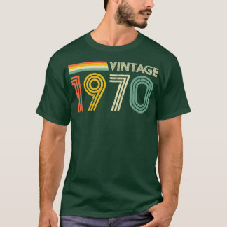 50th Birthday Gift Men Retro Vintage 1970 Retro  T-Shirt