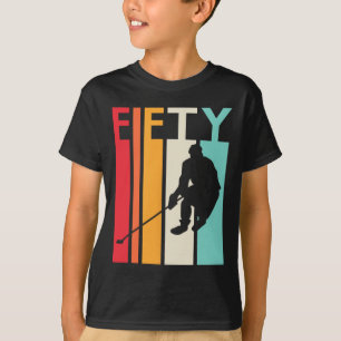 50th Birthday Gift Vintage Hockey 50 Year Old Bir T-Shirt