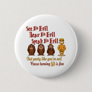 50th Birthday Gifts 2 Inch Round Button