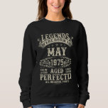 50th Birthday Gifts For Men 50 Year Old Bday May 1 Sweatshirt<br><div class="desc">50th Birthday Gifts For Men 50 Year Old Bday May 1975</div>