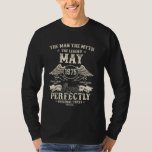 50th Birthday Gifts For Men May 1975 50 Year Old B T-Shirt<br><div class="desc">50th Birthday Gifts For Men May 1975 50 Year Old Bday</div>