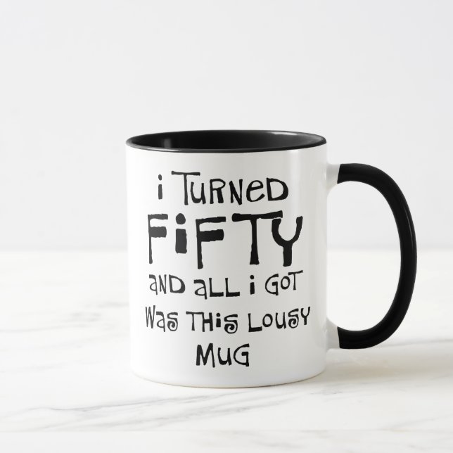 50th birthday gifts, I hate this shirt! Mug (Right)