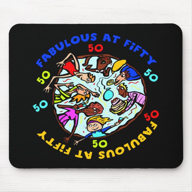 50th Birthday Gifts Mouse Pad (Front)