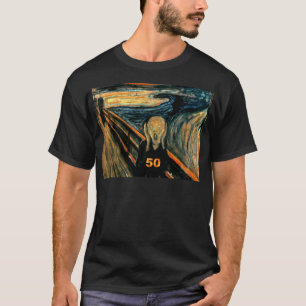 50th Birthday Gifts, The Scream 50! T-Shirt