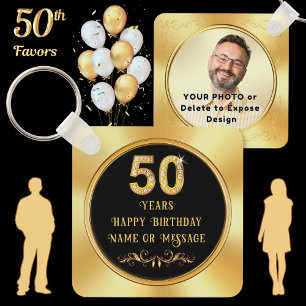 50th Birthday Giveaway Ideas, 50th Birthday Keychain