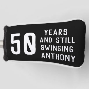 50th Birthday Golfer Fifty Dad Golfer Golf Head Cover