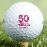 50th Birthday Golfer Gift, FORE-ever 50 & Fabulous