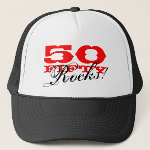 50th Birthday hat   Fifty Rocks!
