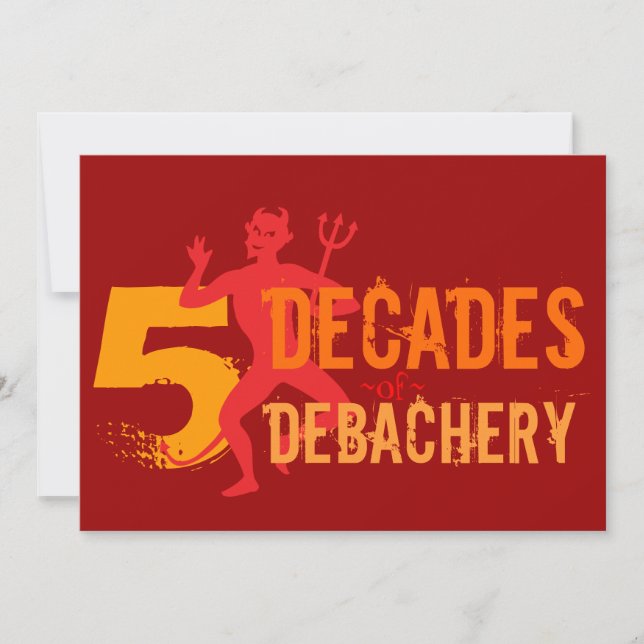 50th Birthday - Hell of a Party Invitation (Front)