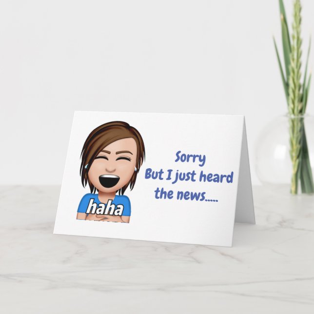 ***50th BIRTHDAY*** HUMOR HAPPY BIRTHDAY Card (Front)