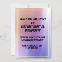 50th Birthday Invitation