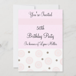 50th Birthday Invitation